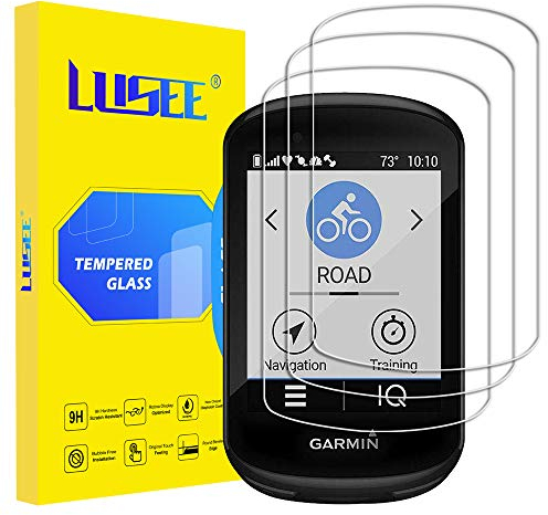 LUSEE 3 Stück Schutzfolie für Garmin Edge 830 / Garmin Edge 530 [9H Härte] Displayschutzfolie HD Schutzfolie [Anti Kratzer] [Anti Fingerabdruck] 2.5D folie für Garmin Edge 830/530