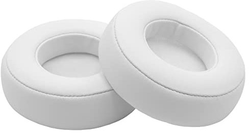 vhbw cuscinetti auricolari di ricambio compatibile con Beats Monster by Dr. Dre Mixr cuffie, headset - bianco, 8,5cm