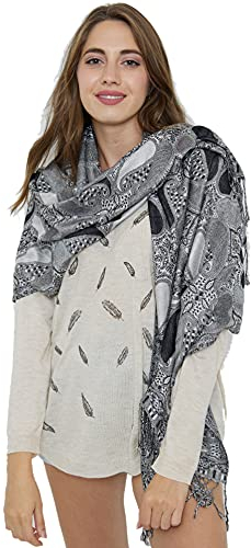 Van Der Rich ® - Pashminas Schal - Damen (Schwarz)