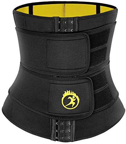 SEXYWG Waist Trainer Trimmer Sauna Sweat Belt Neoprene Exercise Belt Body Shaper Tummy Control Cincher