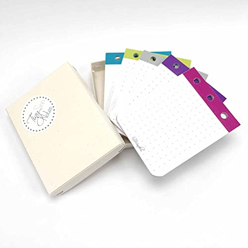 SinnWunder® Mini-Notizblock - 5er-Set für 6-Ring-Planer - in Geschenk-Box - TinySinn Box