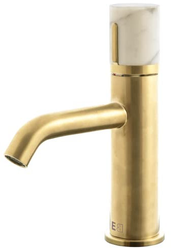 Essebagno Manopola mitigeur lavabo bas or marbre