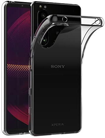AICEK Compatible con Sony Xperia 5 III Cover, Trasparente Silicone Custodia per Sony 5 III Cover Protettiva Molle di TPU Bumper Case Sottile