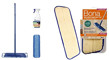 Bona Wood Floor Cleaning Kit & Microfiber Applicator Pad