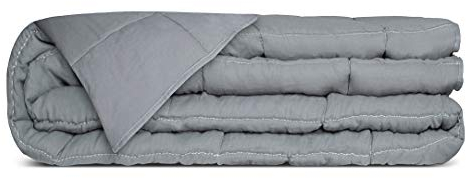 senso-rex Gewichtsdecke Schwere Decke Bettdecke für Erwachsene - Therapiedecke für sensorische Verarbeitungstherapie für Angst und Schlafstörungen mit Glasperlen Grau 150x200 cm 12 kg