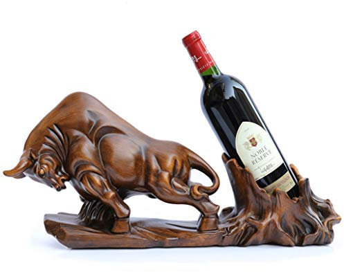 home bar wine rack Wine Bottle Holder Resin Creative Cow Wine Bottle Rack Rural Style Hotel Decorations Tabletop Wine Rack Craft Gifts for home kitchen dining room