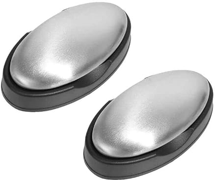 Edelstahlseife, Anti Geruchseife aus Edelstahl, Edelstahlseife zum Beseitigen von Gerüchen, 2er Set Metallseife, für's Badezimmer oder Aber Auch in der Küche und Bei der Zubereitung von Speisen