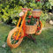Deko-Fahrrad, Motorrad aus Korbgeflecht, Rattan, Weide - 70 x 45 x 28cm