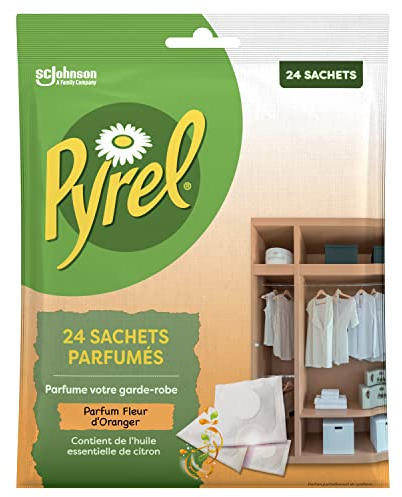 Pyrel Sachets Parfumes Fleur D'Oranger - Avec Huile Essentielle De Citron