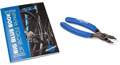 Park Tool Unisex's BBB-4 BBB-4-Big Blue Book of Bicycle Repair Volume IV, A4 & MLP-1.2 Master Link Pliers Tool, Blue