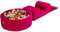 MEOWBABY Spielplatz aus Schaumstoff mit Bällebad 240x45cm - Schaumspielset mit 200 Bälle für Kinder, Velvet, Magenta: Perlweinrot/Golden/Perlweiß/Beige