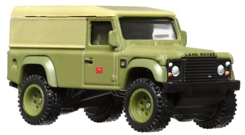 Hot Wheels Fast and Furious Auto Land Rover Defender 110 Modell Die Cast Maßstab 1:64 - Länge 7cm, grün, HKD26