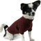 LiebeDD Hundepullover Weihnachten - Winter Warm Weihnachtspullover Hund mit Geschirrloch Dackel Pullover Strick Hundepulli für Kleine Mittelgroße Grosse Hunde Dog Sweater (Burgunderrot S)