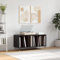 CIADAZ Armoire à disques noir 100x38x48 cm bois d'ingénierie,Table Tournante En Bois,Porte Vinyle Mural,Player Boite
