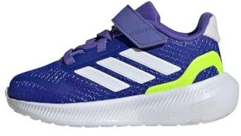 adidas Unisex niños RUNFALCON 5 Shoes Infants, Lucid Blue/Cloud White/Lucid Lemon, 24 EU