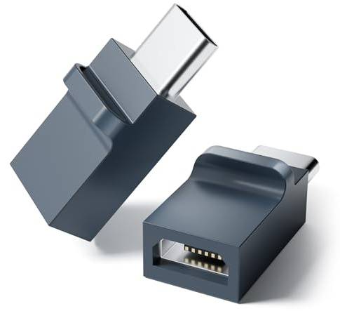 BolAAzuL 2-Pack USB-C to Micro USB Adapter Fast Charging & Data Sync | Type C Male to Micro USB Female Connector Converter for iPhone 16/15 /16 Pro/15 Pro Galaxy S7 Edge Nexus 6/5 Note 5