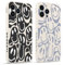 Pnakqil 2 Pezzi Cover per Apple iPhone 13 Pro Max 6.7 Divertente Smorfia Deformazione Sorriso Face Disegno Morbido Donne Protezione Sottile Anti Fotocamera Silicone TPU Custodia Morbida Antiurto Case
