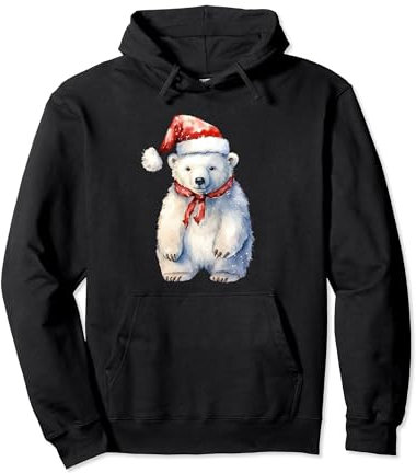 tolles Weihnachtsdesign mit Christbaum und Weihnachtsmann Pullover Hoodie