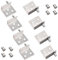 UFURMATE Bisagras pivotantes, 4 juegos de bisagras de eje oculto para puerta de gabinete, bisagras de madera con bisagras de puerta de pin con buje para puerta de armario de madera oscilante libre