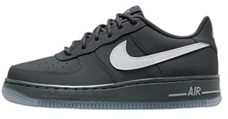 Nike Sportswear - Sneakers AIR Force 1 (GS) aus Leder, Multicolor-anthrazitgrau-Silber-grau (6Y)
