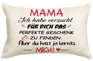 Artoid Mode Geschenk Für Mama Kissenbezug, 30x50 cm Beste Mama Geburtstagsgeschenke Von Tochter Sohn Muttertag Kissen Liebe Cushion Cover Deko