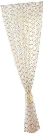 RORPOIR 1pezzi Voile Decorativa Semi Trasparente Per Interni Effetto Per Soggiorno e Camera Da Letto Elegante e Resistente e Delicato