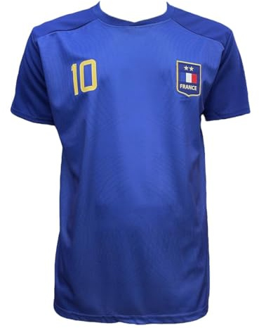 JYC CREATIVE - Maillot de France, Vêtements de Football, Adultes Unisexes, Maillot de football, Cadeaux de Football, Maillot Sportif, Vêtements de Sport, Bleu2, XXL