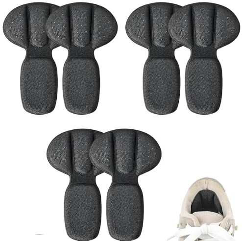 Back of Heel Cushion Pads,6 Pcs Adhesive Heel Grips Inserts for Boots,Loose Shoes Too Big,Reusable Heel Guards Liners for Women Men,Heel Pads to Prevent Heel Slipping Out Rubbing and Blisters