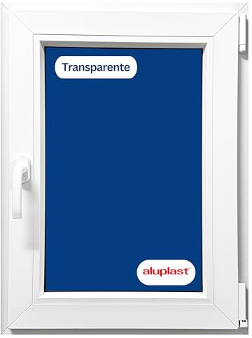 Ventana PVC Reforzada 800x1000 Blanca | Oscilobatiente Derecha | Cristal Climalit Transparente | Perfil Aluplast | Entrega 24/48h