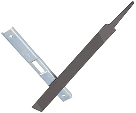 Tiefenbegrenzerlehre Kettensäge mit Flachfeile, Stahl Tiefenbegrenzer Lehre, Universelles Kettensägen Schärffeilen Kit, Feillehre Tiefenbegrenzer zum Kettensäge Schärfen für Forstwirtschaft & Handwerk