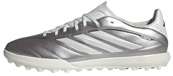 adidas Unisex COPA Pure IV League Turf Football Shoes, Taupe met./Zero met./Night met., 46 EU