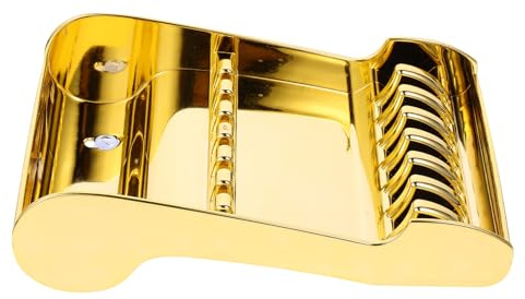 GANAZONO Scherenhalter Aufbewahrungsschale Goldener Haarscheren Stabiler Friseurscherenständer Salon Organizer für Haarwerkzeuge