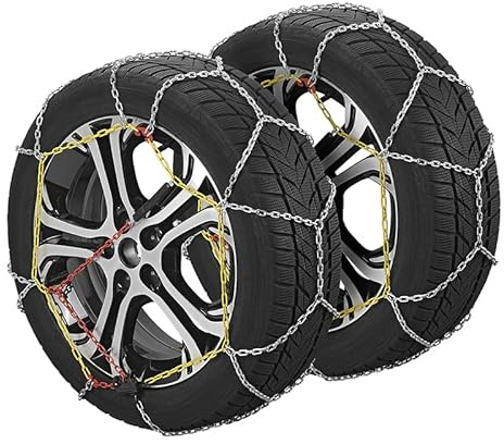 ProPlus Schneeketten KNN40 9mm breite Kettenglieder mit ÖNORM Siegel für verschiedene Reifengrößen inklusive Reparaturglieder und Koffer - Autokette - 2 Stück
