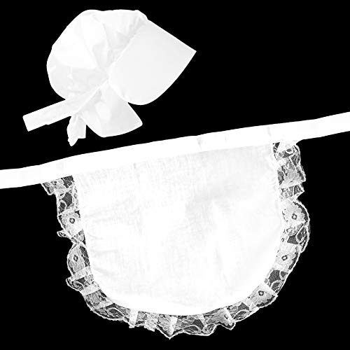 by Robelli Kids White Victorian Dress Up Maid Hat & Pinny Apron Set