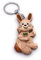 Onwomania Porte-clés en bois lapin trémies heurtoir lapin avec cartotas charme pendentif de Pâques