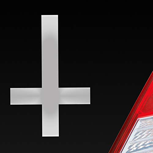 Hellweg Druckerei Petruskreuz Petrus Kreuz Satan Zeichen Horror Auto Aufkleber Sticker Heckscheibenaufkleber