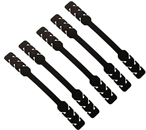 ZEMEX® Maskenhalter Silikon Gummi Maskenhalter Masken Halter Band Verstellbar Halter 5 Stück schwarz Ohrenschoner Maskenband Nackenband Umhängeband