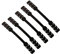 ZEMEX® Maskenhalter Silikon Gummi Maskenhalter Masken Halter Band Verstellbar Halter 5 Stück schwarz Ohrenschoner Maskenband Nackenband Umhängeband