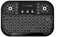 Mini Wireless Keyboard with Touchpad, 2.4Ghz and Bluetooth Remote Control Keyboard with Rechargeable Battery, Small Handheld Keyboard Compatible with Android TV Box, Smart TV, PC, Laptop, Windows