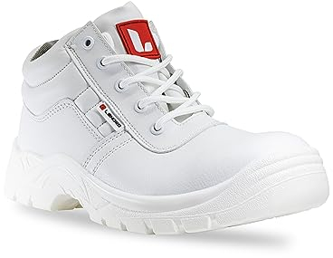 Lendeo Loop S2 hoch weiß Sicherheitsschuhe Arbeitsschuhe Kochschuhe, Größe:40 EU