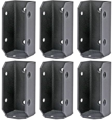 Antsky Supporto per travi nascosto, 5 x 10 cm (dimensioni effettive: 8,9 x 3,5 cm), staffe per pergola, in acciaio inossidabile, staffa per legno, adatta per travi 2 x 4, recinzioni, corrimano, staffe