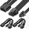 Xiatiaosann EPS12V CPU 8 pines hembra a ATX 8 pines y 4 pines macho cable de extensión de fuente de alimentación para placa base compatible con 8 pines + 4 pines AXT/8 pines AXT/4 pines ATX