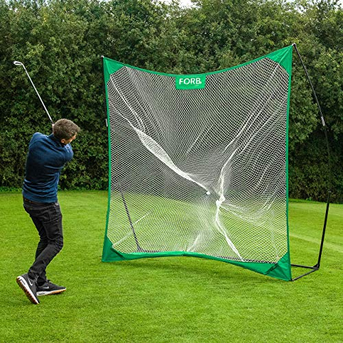 FORB Profi Pop-Up Golf Netz - jetzt können Sie Ihr Golf Training zuhause Machen mit diesem Golfnetz Übungsnetz - in 2 Größen erhältlich (2,4m x 2,4m)