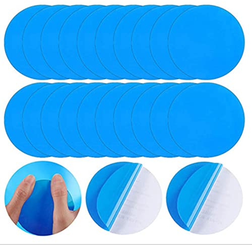 HPiano Flicken Pool, 20 Stück Pool Reparaturset,PVC-Pool-Reparatur-Flicken,Pool Flickzeug,Poolflicken Selbstklebend,Pool Flicken Unterwasser für Pool Kayak Rectangle PVC Reparatur(Runden)