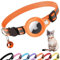 Croc-Cat airtag Katzenhalsband, Zubehör Kompatibel mit Apple Airtag, Halsband mit Sicherheitsschnalle Anti Strangulation für Kätzchen und kleine Hunde, GPS airtag Nicht inbegriffen!