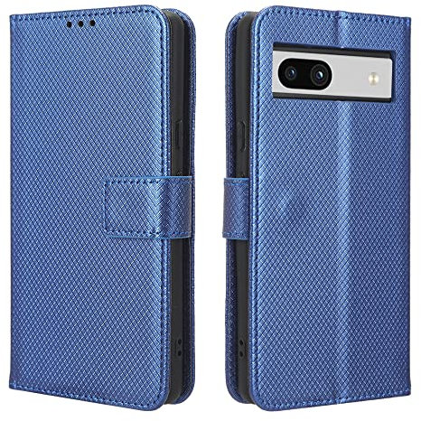 Hauw Custodia per Google Pixel 7a,Custodia per Telefono con Chiusura Magnetica per Google Pixel 7a,Blu