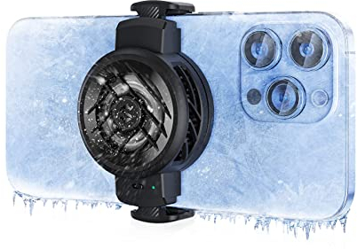 Black Shark Phone Cooler FunCooler 3, Mobile Phone Cooling Fan Lightweight Quiet Cellphone Radiator for 2.71-3.34 inches iPhone/Android Gaming