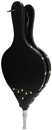 Pssopp Fireplace Bellows Fireside Blower Lighter Wood Bellows Manual Wood Air Blower for Barbecue and Fireplace (silver tube)