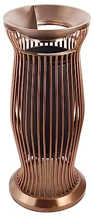 NTIYOU Poubelles Poubelles, poubelle nid en forme d'arc avec cendrier, poubelle évidée en acier inoxydable, poubelles d'art 20L/5.2gallon Bain