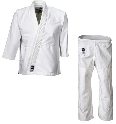 Ju-Sports Ju-Jutsu Pearl Bonsai Kids I Leichter, schlanker Brazilian Jujutsu Anzug speziell für Kinder I BJJ Gi mit hochwertigem Finish I 100% Baumwolle